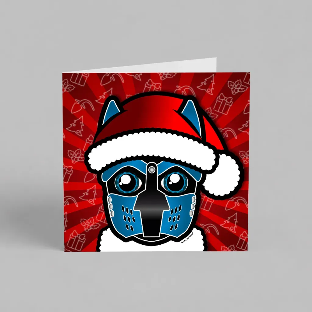 Santa Pup Blue