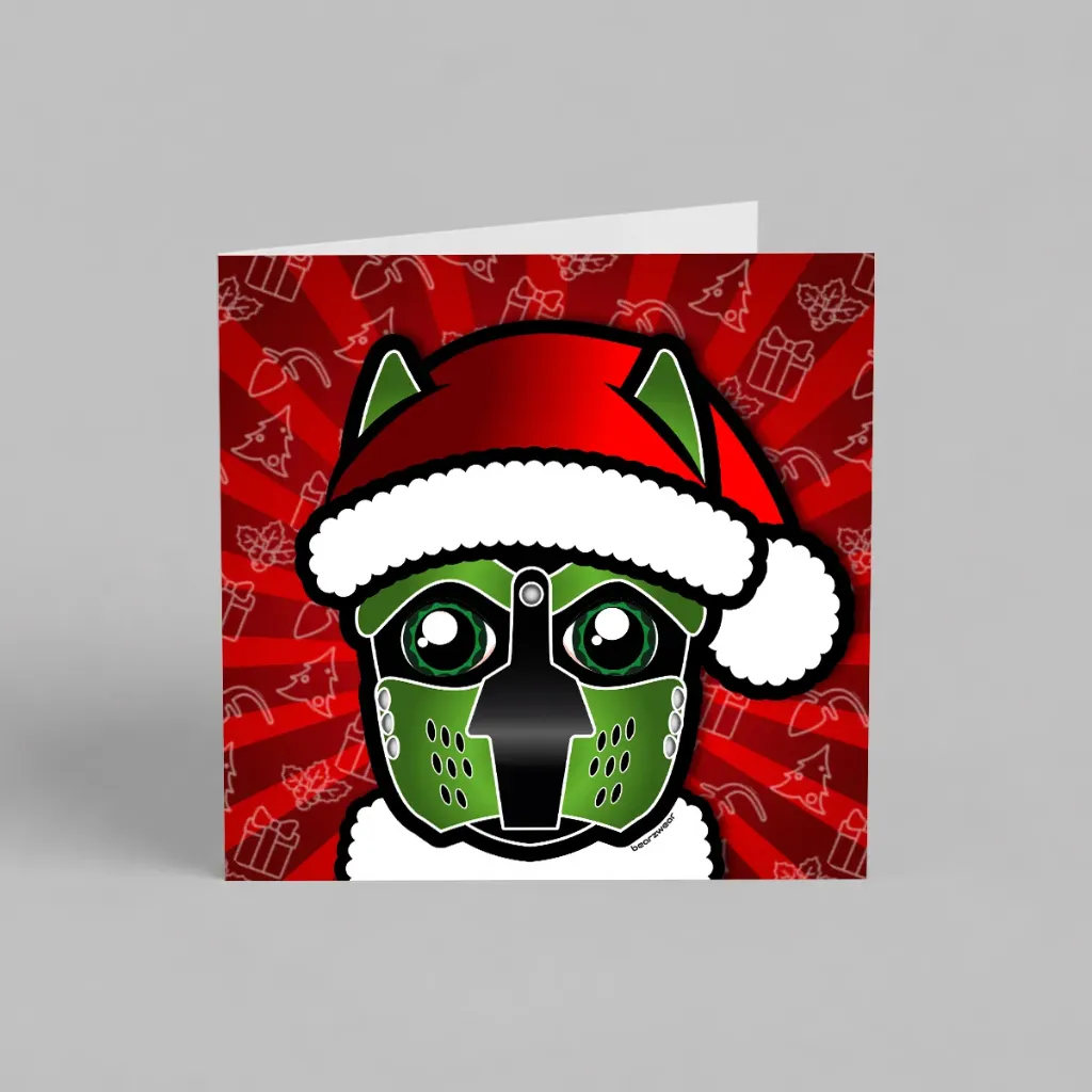 Santa Pup Lime Green