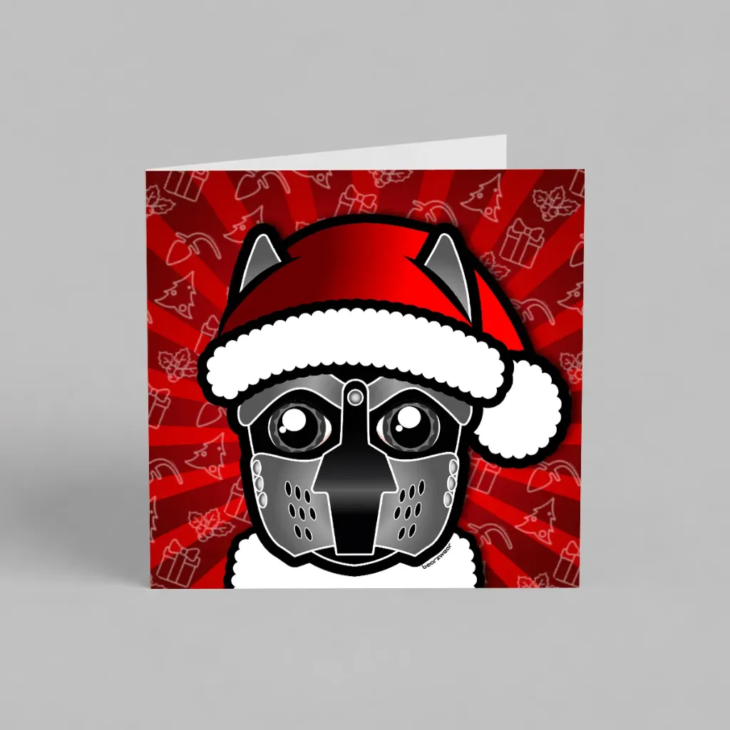 Santa Pup Pewter Grey