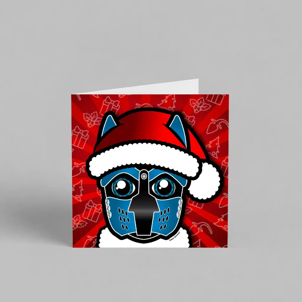 Santa Pup Blue