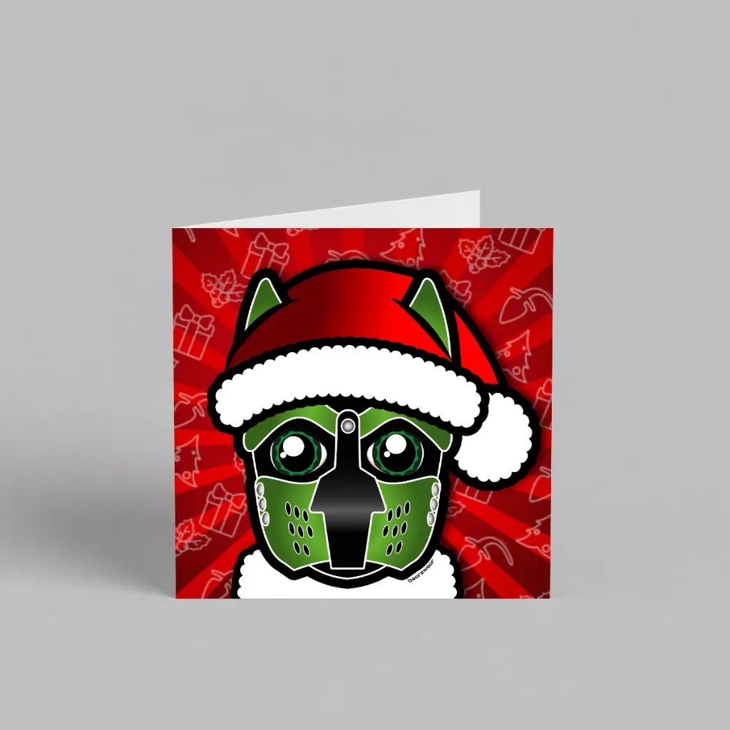 Santa Pup Lime Green