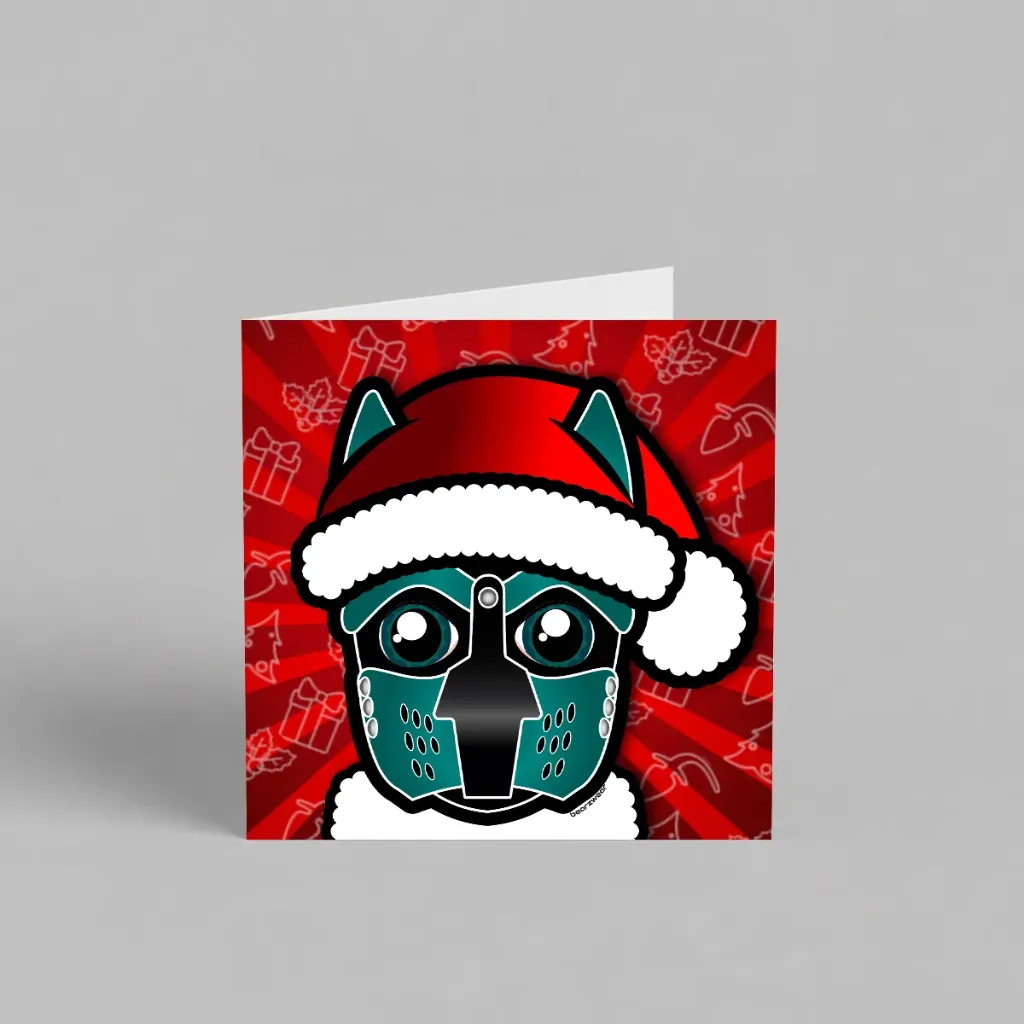 Santa Pup Teal